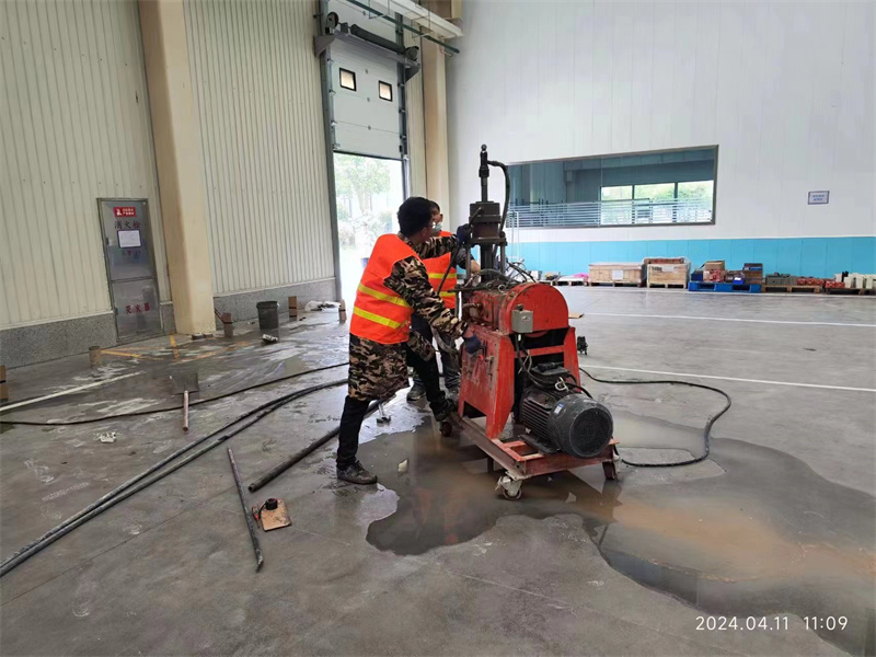 埇桥厂房地面下沉塌陷注浆加固施工